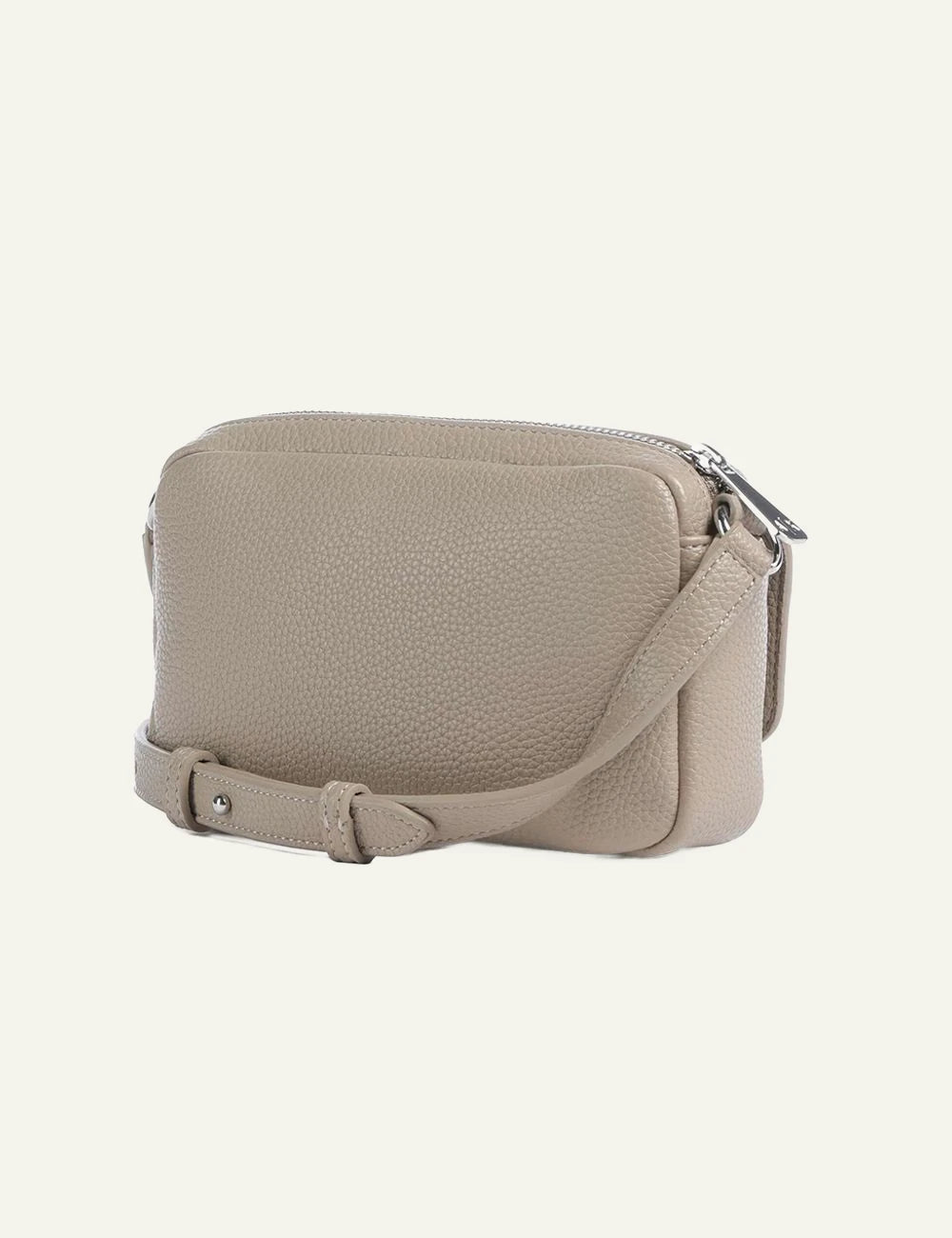 armani exchange beige messenger bag logo back view
