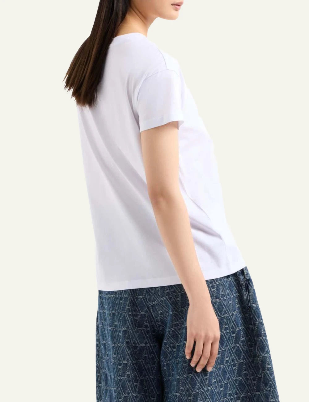 Armani Exchange white t-shirt AX logo back view