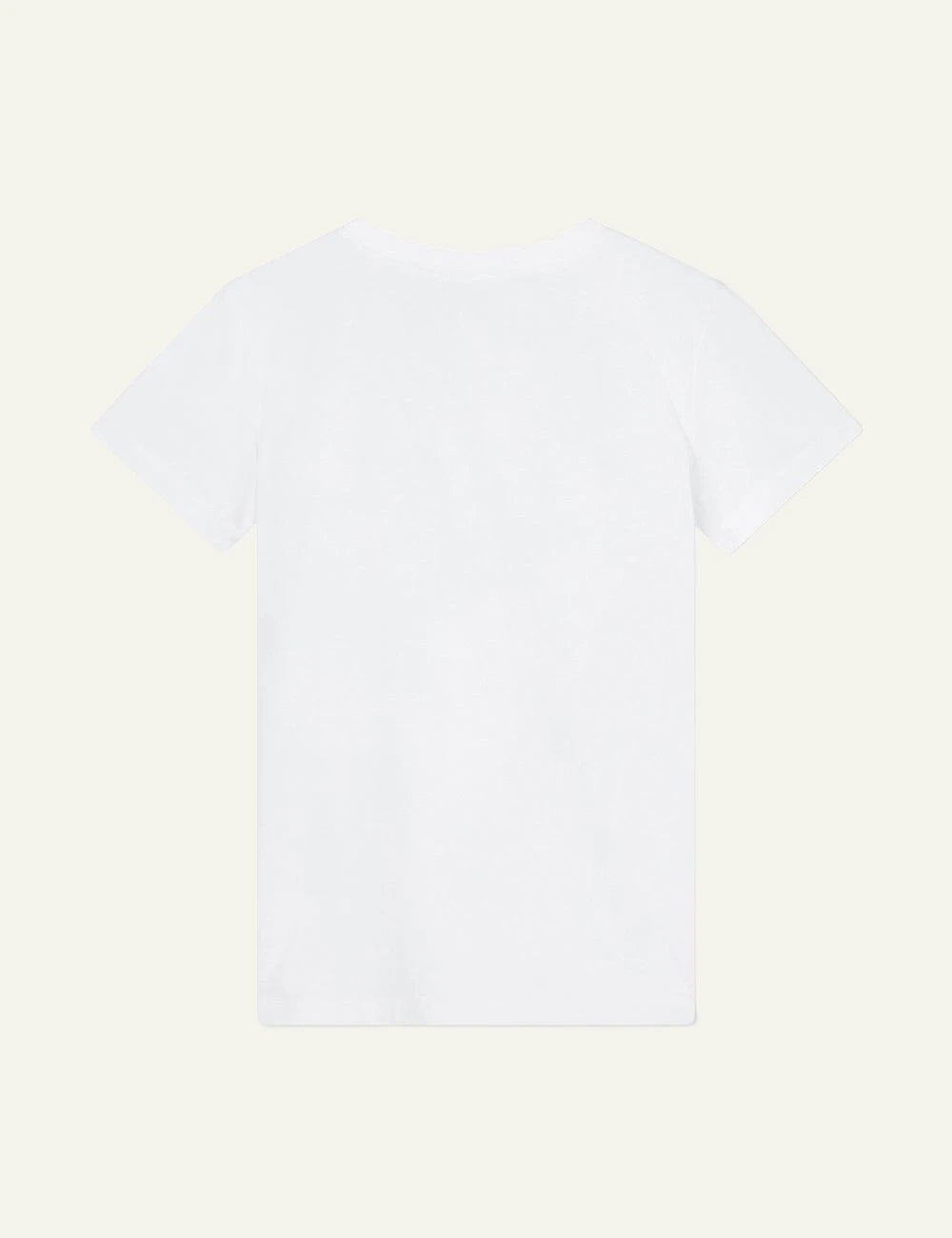 Armani Exchange white t-shirt minimal logo back view