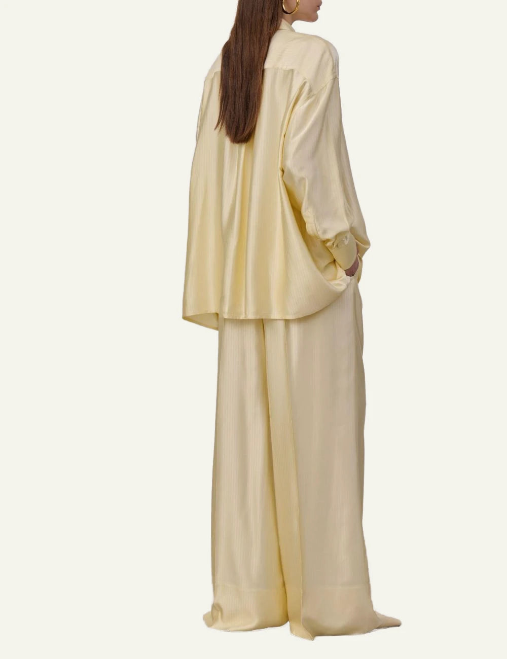 Armarium viscose oversized shirt sun menswear style back view