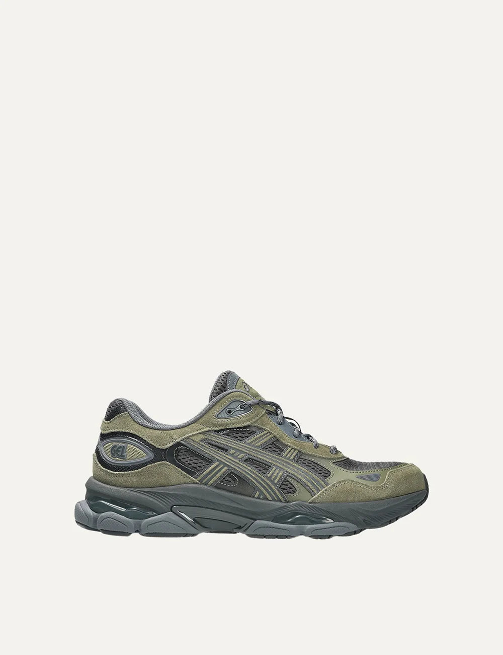ASICS GEL-NYC 2.0 khaki and grey sneakers with mesh and suede details