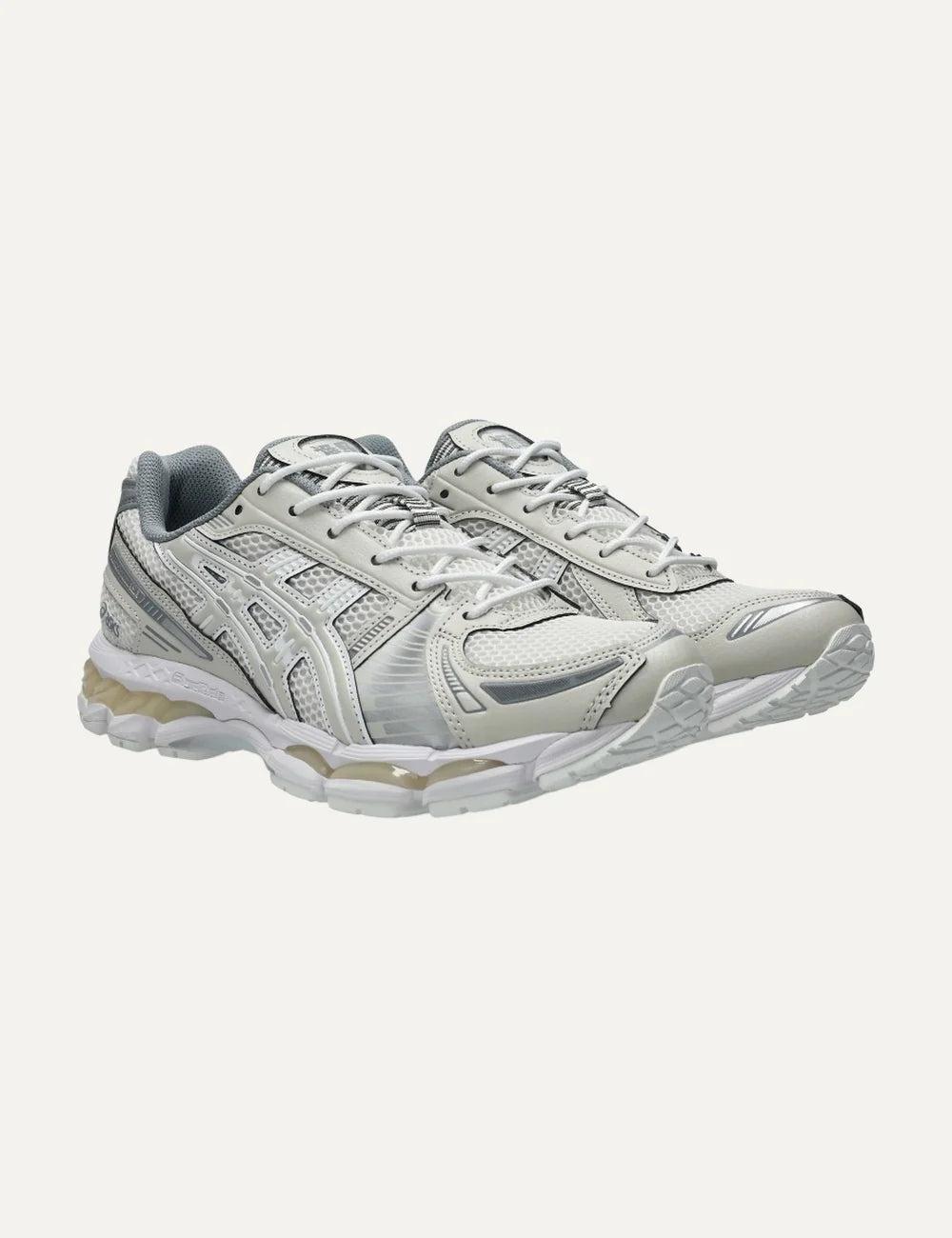 ASICS x KITH GEL-KAYANO 12.1 women's off-white sneakers with mesh details detail