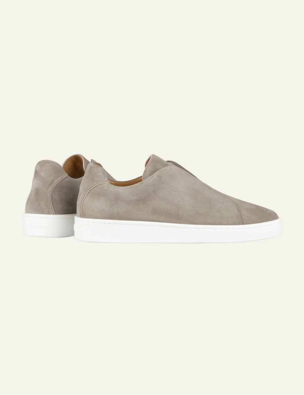 Aurelien AUR3 suede sneaker light grey pair side view