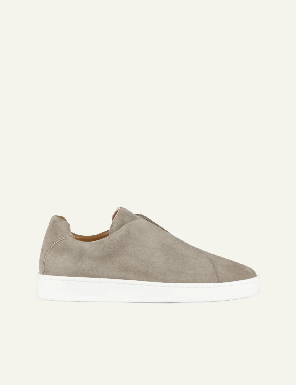 Aurelien AUR3 suede sneaker light grey side view