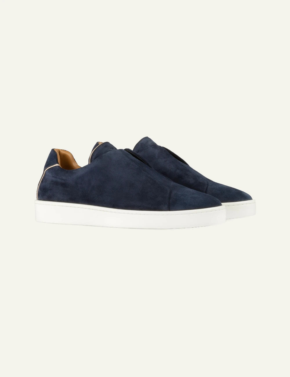 Aurelien AUR3 suede sneaker navy blue pair front view