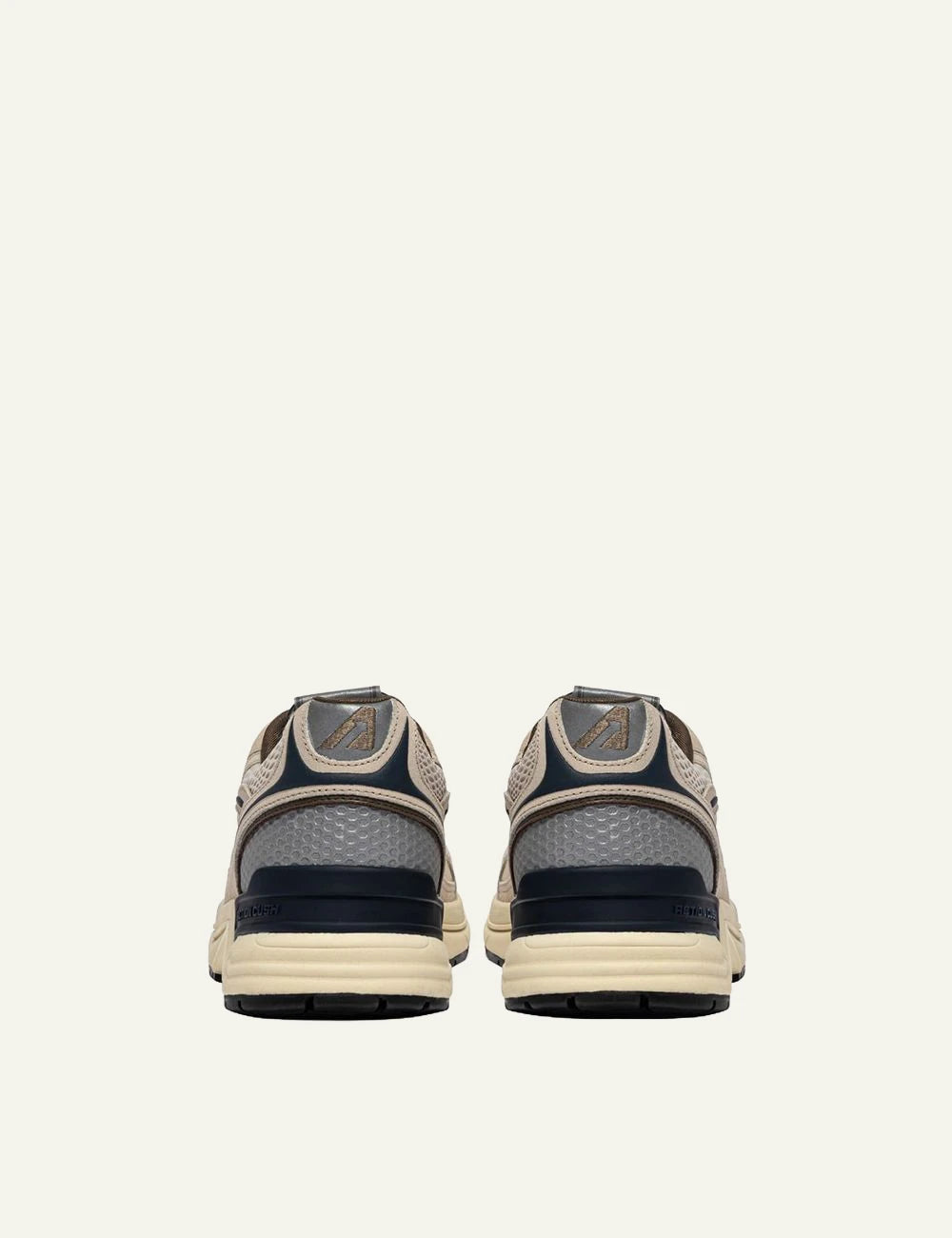  Autry Men’s Beige Suede And Mesh Sneakers With Navy Details back