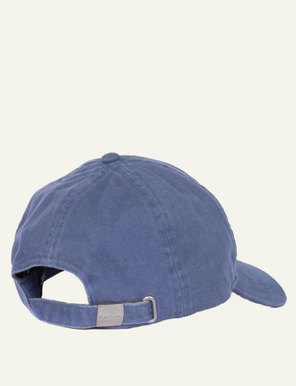 barbour cotton baseball cap blue back view