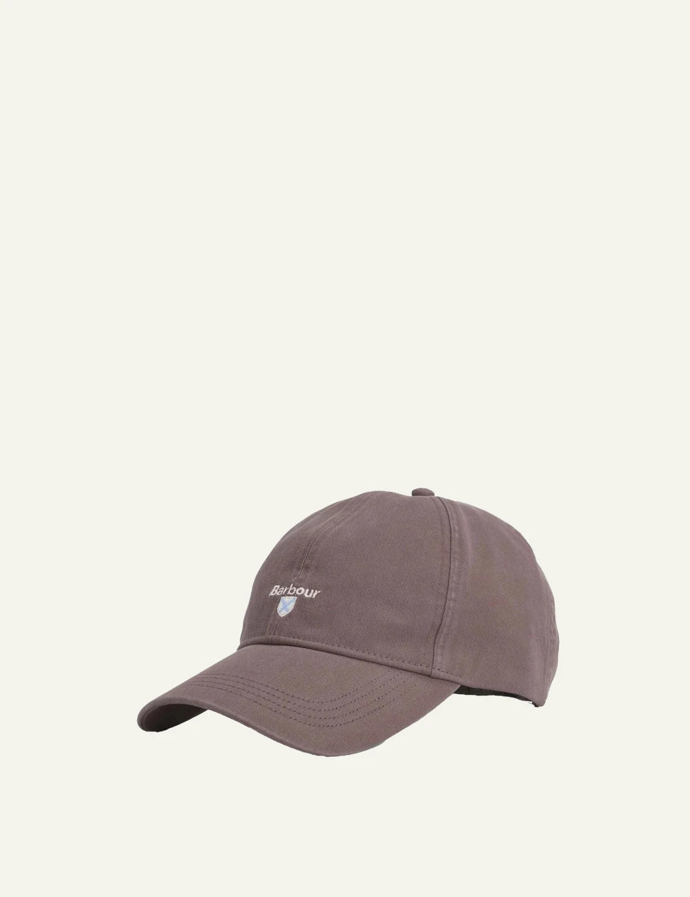 barbour cotton baseball cap brown side view