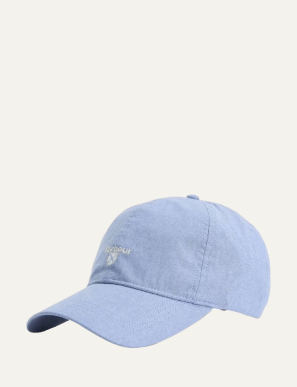 barbour cotton baseball cap light blue side view
