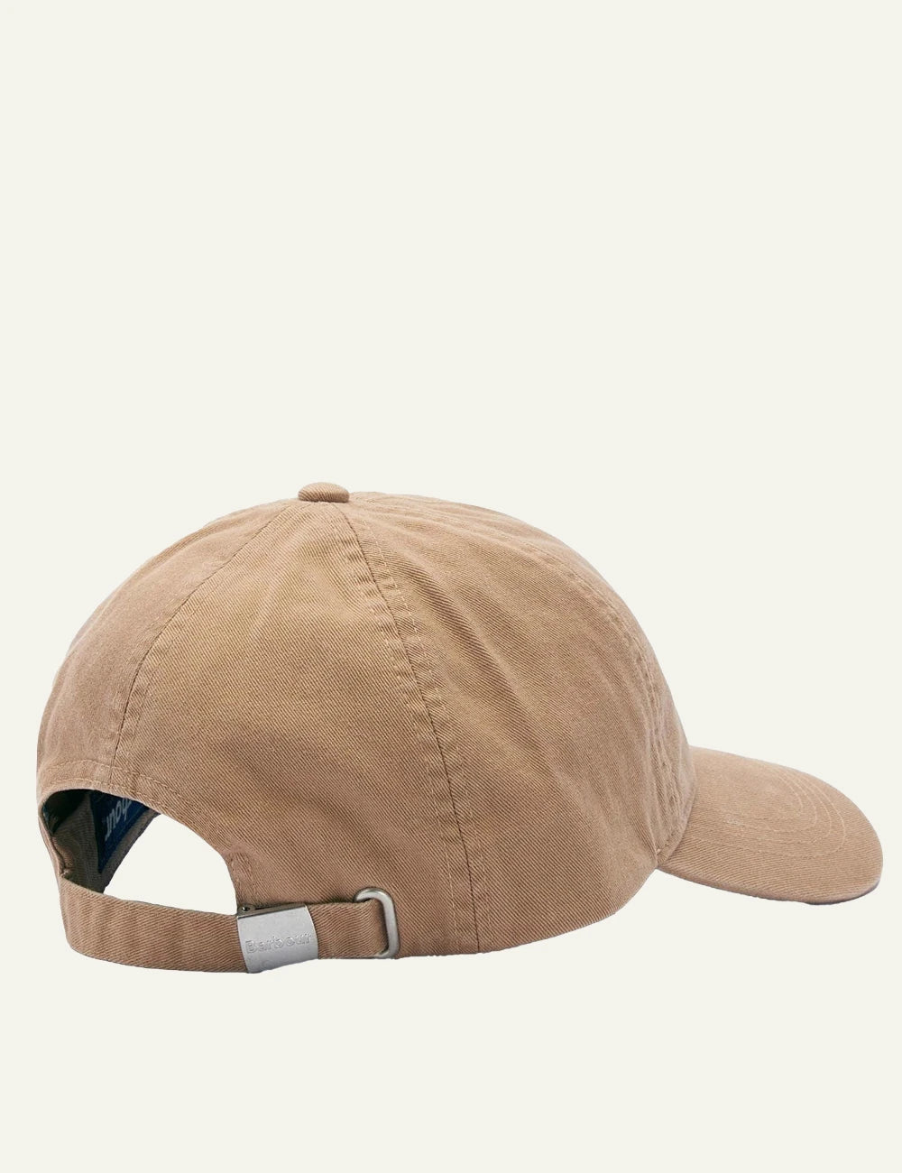 barbour cotton baseball cap stone back view