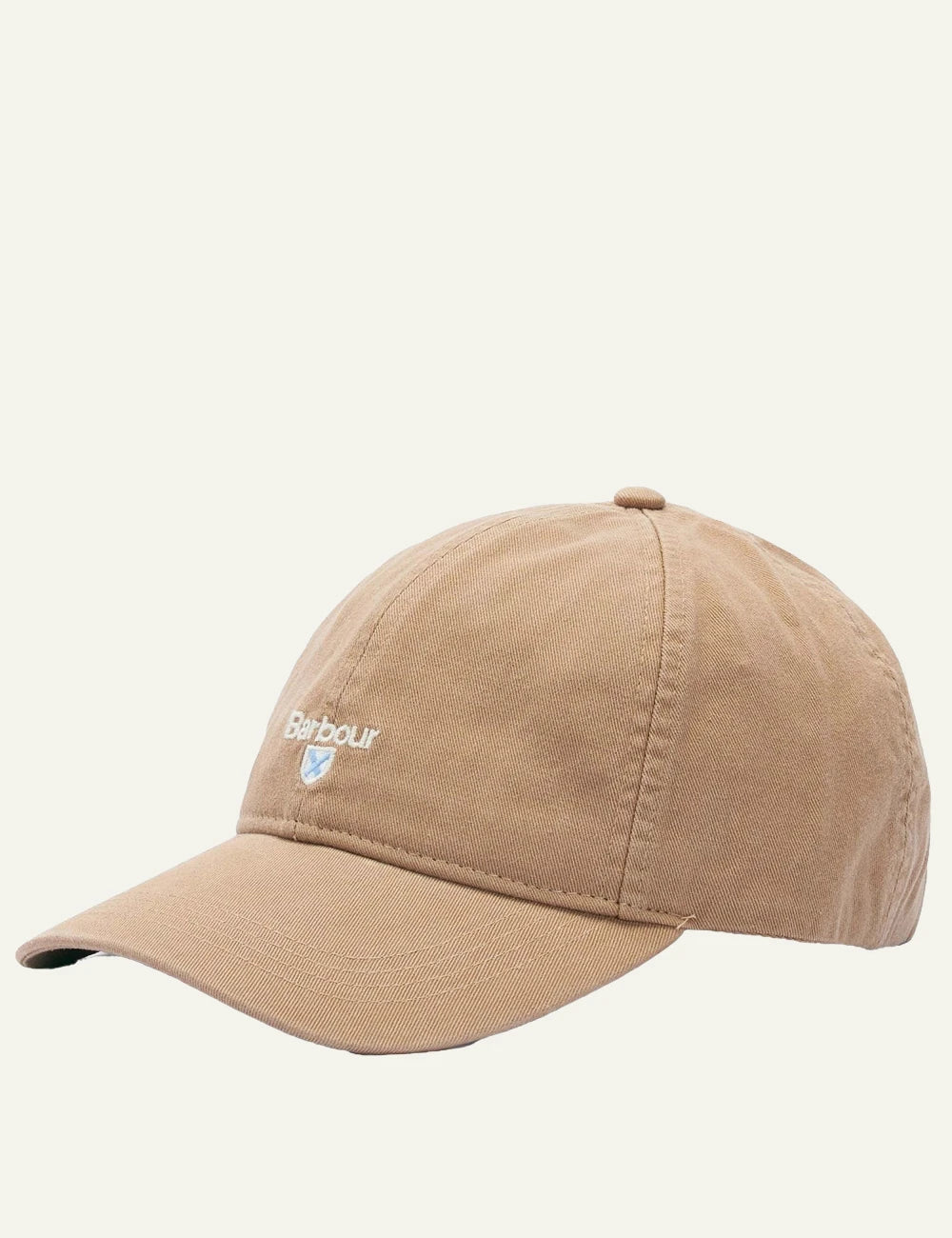 barbour cotton baseball cap stone side view