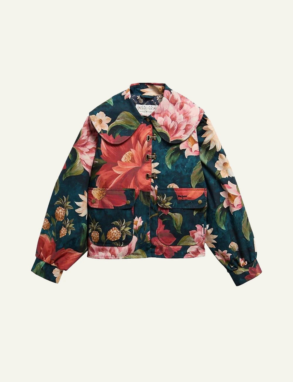 Barbour Farm Rio jacket floral print multicolor front flat view