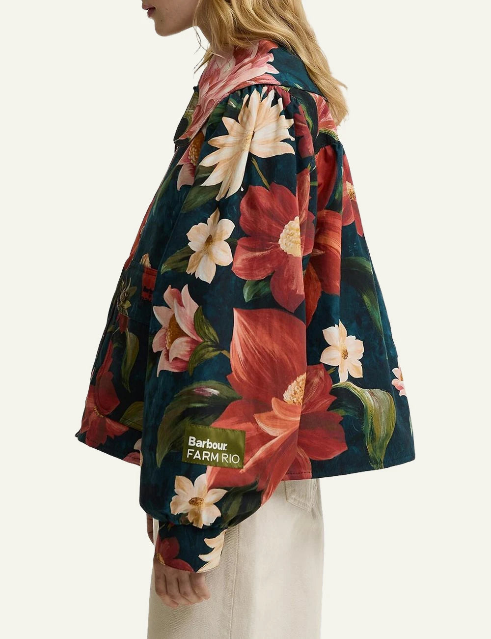 Barbour Farm Rio jacket floral print multicolor side view