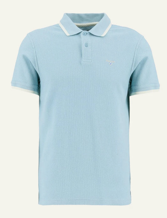 barbour polo ferriby mml1532 surf blue front