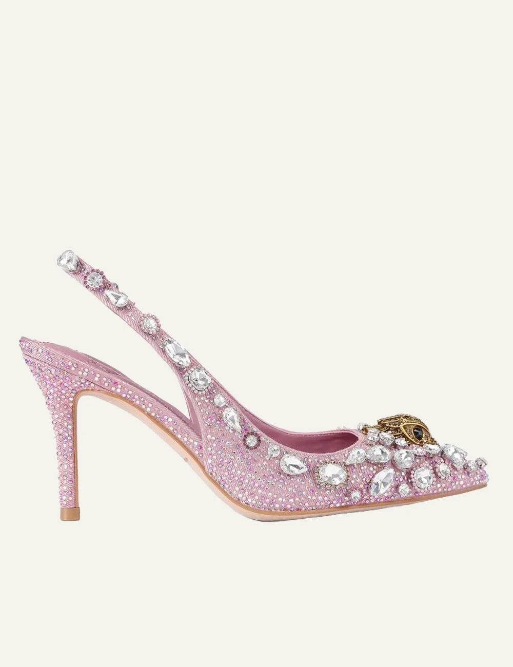 Kurt Geiger Belgravia slingback heels side profile high heel