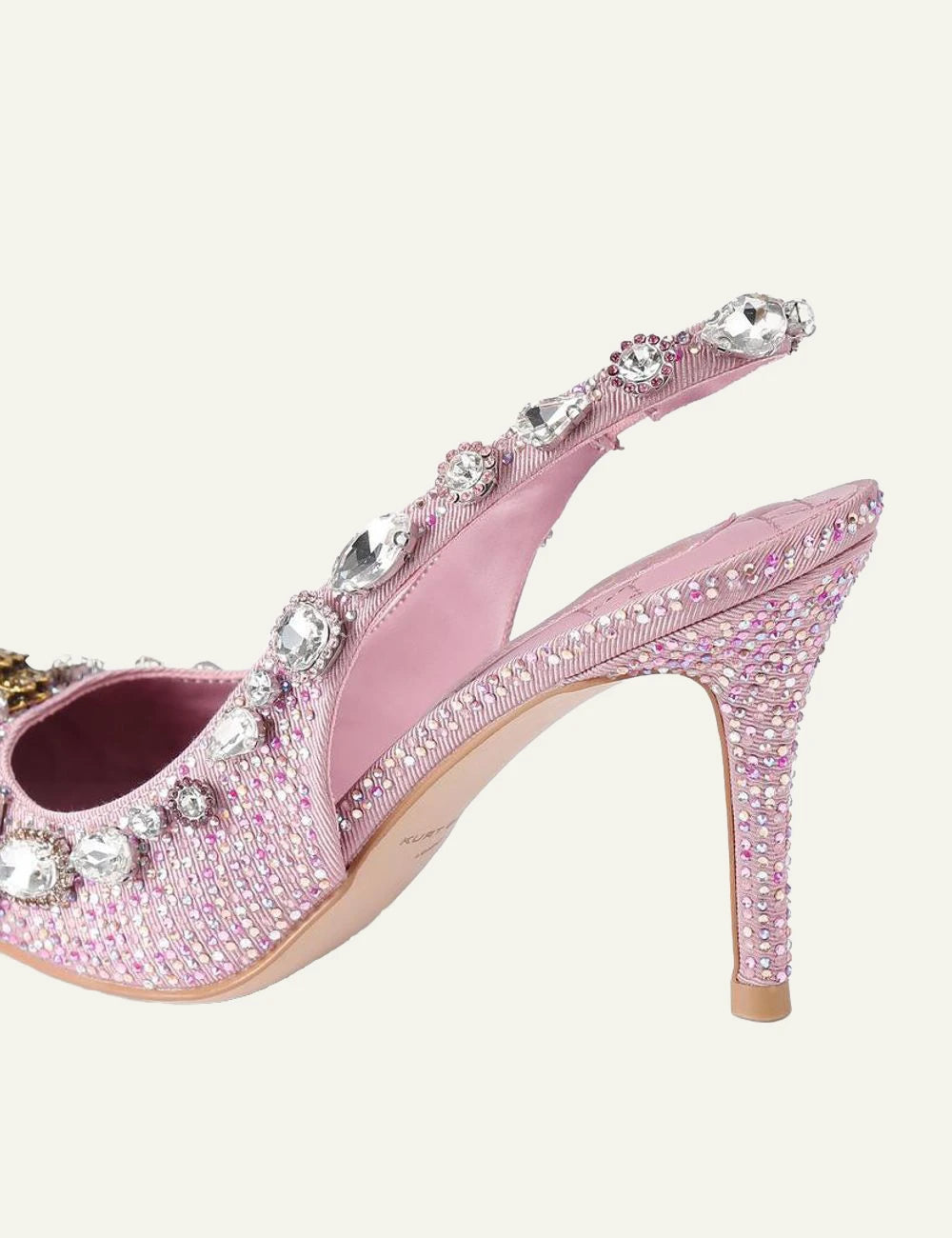 Kurt Geiger Belgravia slingback heels side profile high heel