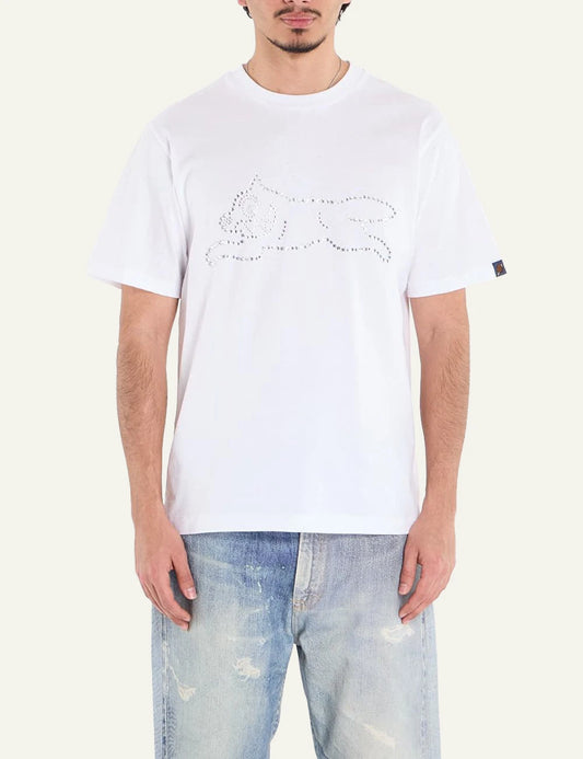 Icecream logo t-shirt white loose fit front view