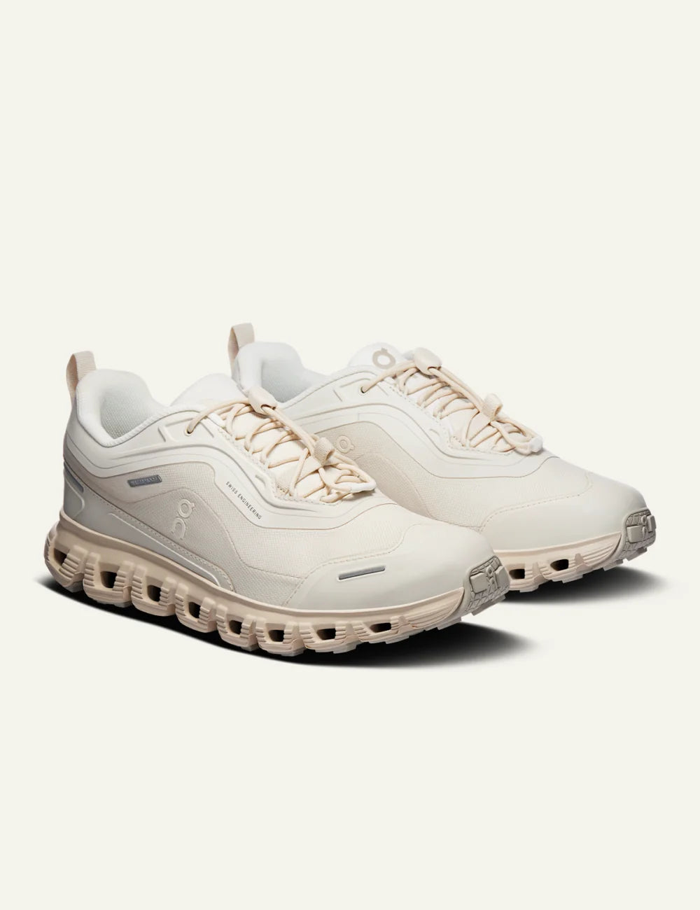 ON Cloud 6 Geo WP waterproof sneakers black angled view
