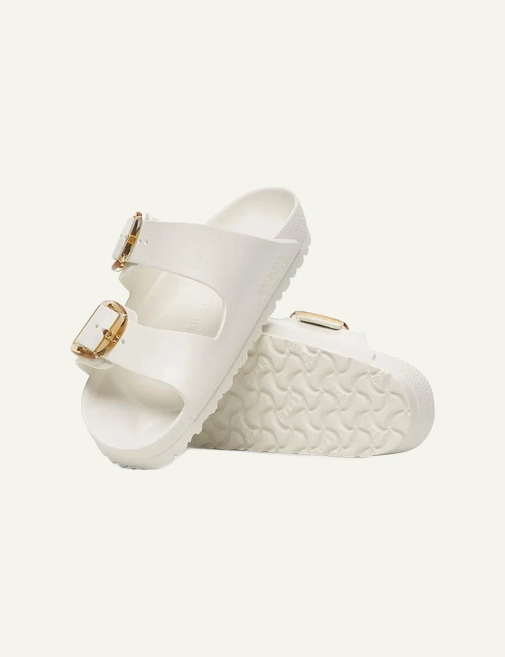 Birkenstock Arizona Big Buckle EVA eggshell slides sole view