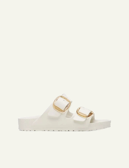 Birkenstock Arizona Big Buckle EVA eggshell slides side view