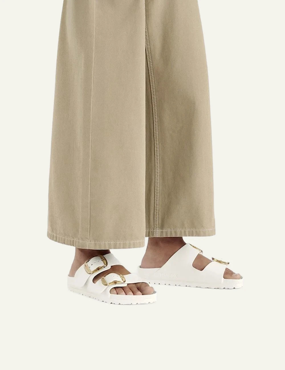 Birkenstock Arizona Big Buckle EVA eggshell slides model view