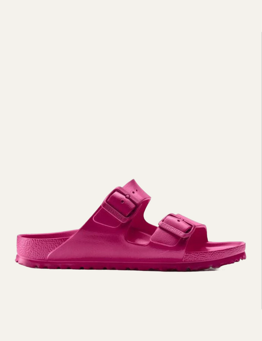 Birkenstock Arizona EVA beetroot purple slide sandal side view