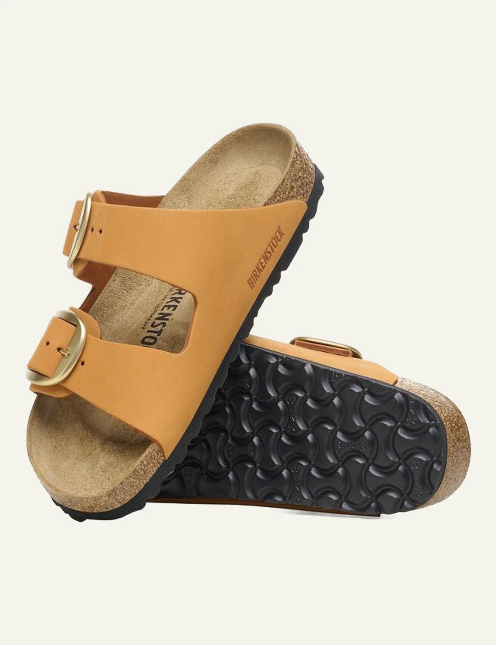 Birkenstock Arizona Big Buckle burnt orange sandal side sole view