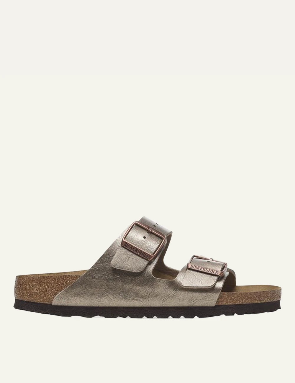 Birkenstock Arizona BF graceful taupe sandal side view