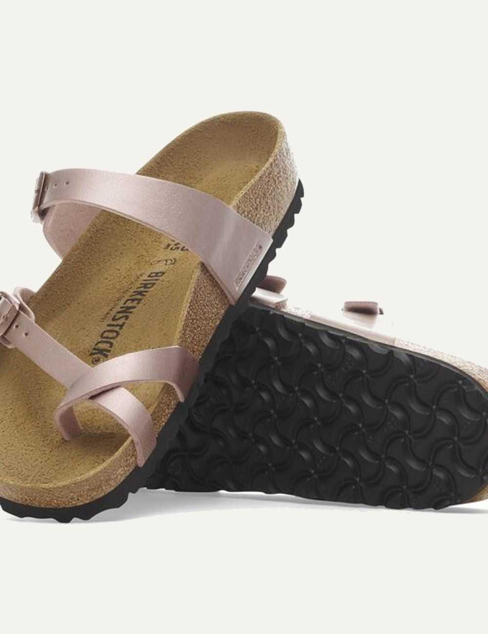 Birkenstock Mayari BF copper sandal side sole view