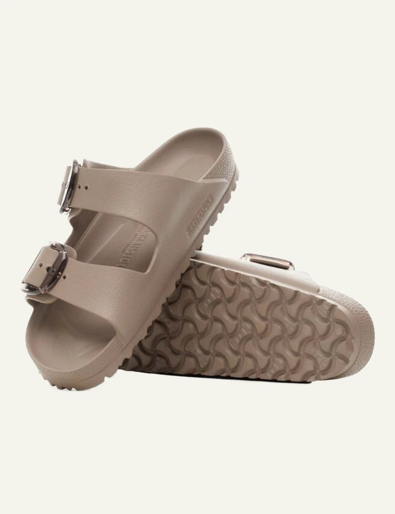 Birkenstock Arizona EVA big buckle taupe slide sandal side sole view