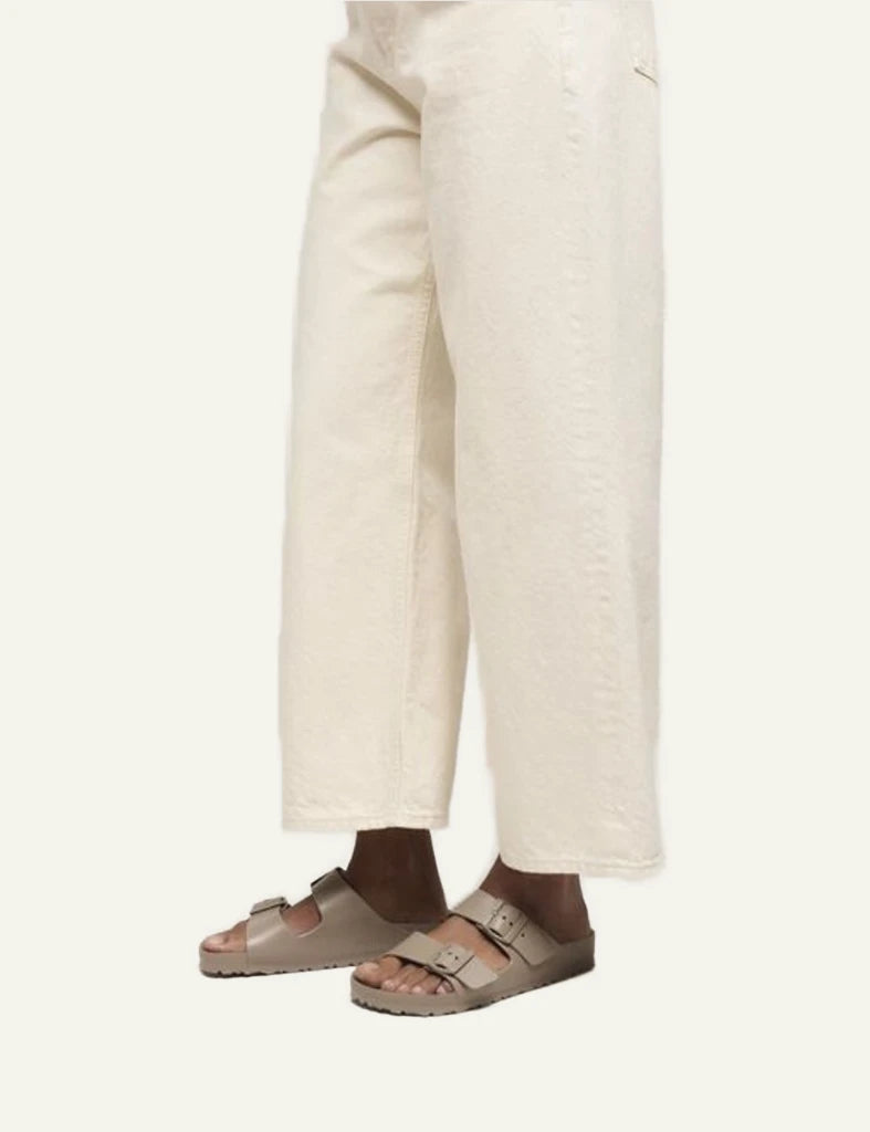 Birkenstock Arizona EVA taupe slide sandal side view