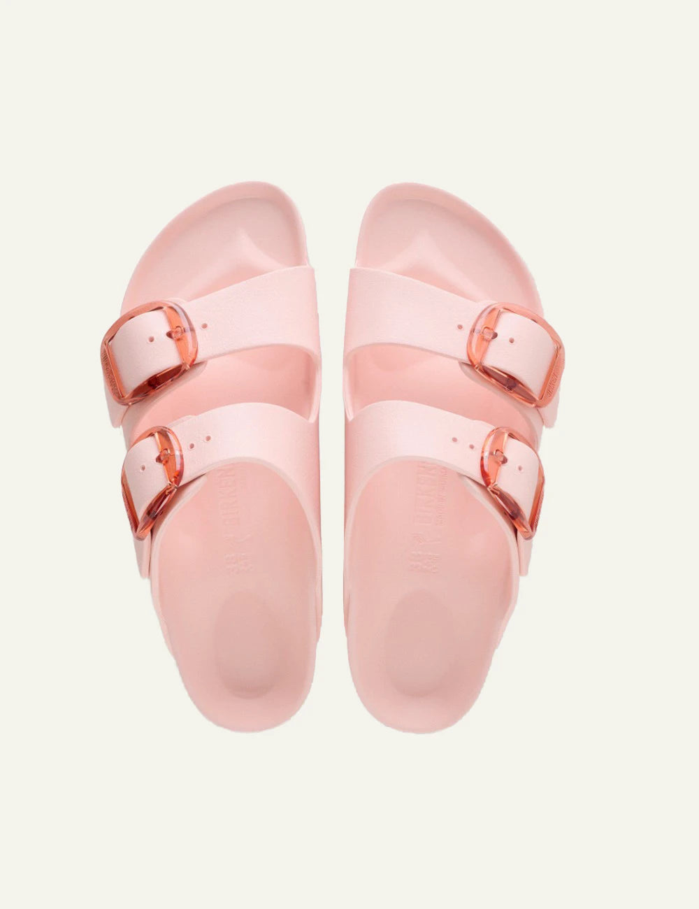 Birkenstock Arizona Big Buckle EVA light rose slides top view