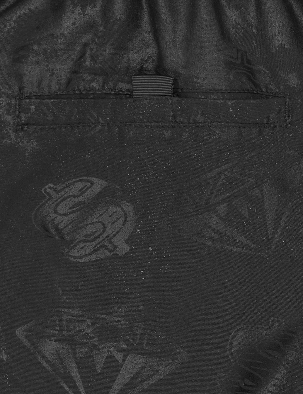 Black Sweat Shorts With Billionaire Boys Club Logo Print Close Detail