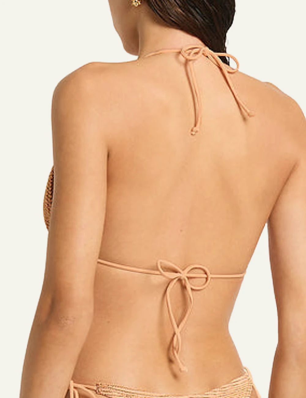 Bound Ingrid triangle bikini top seashell lurex back view