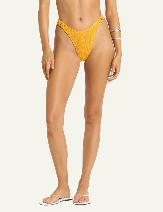 Bound Ring Scene bikini bottom saffron front view