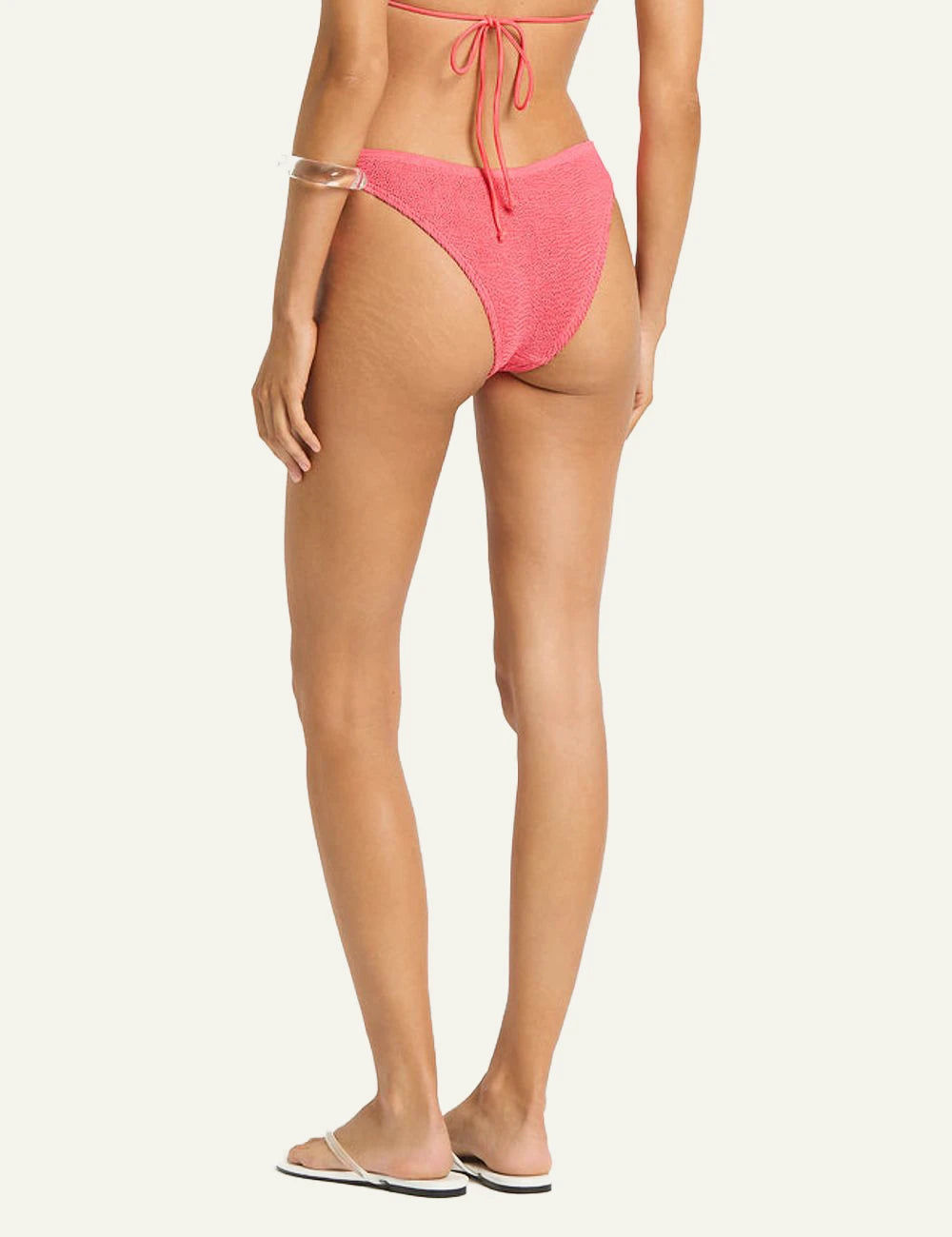 Bound Sonali brief coral pink back view