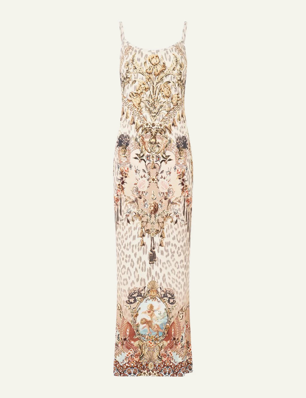 camilla aranjuez animalia jersey strappy dress front flat view