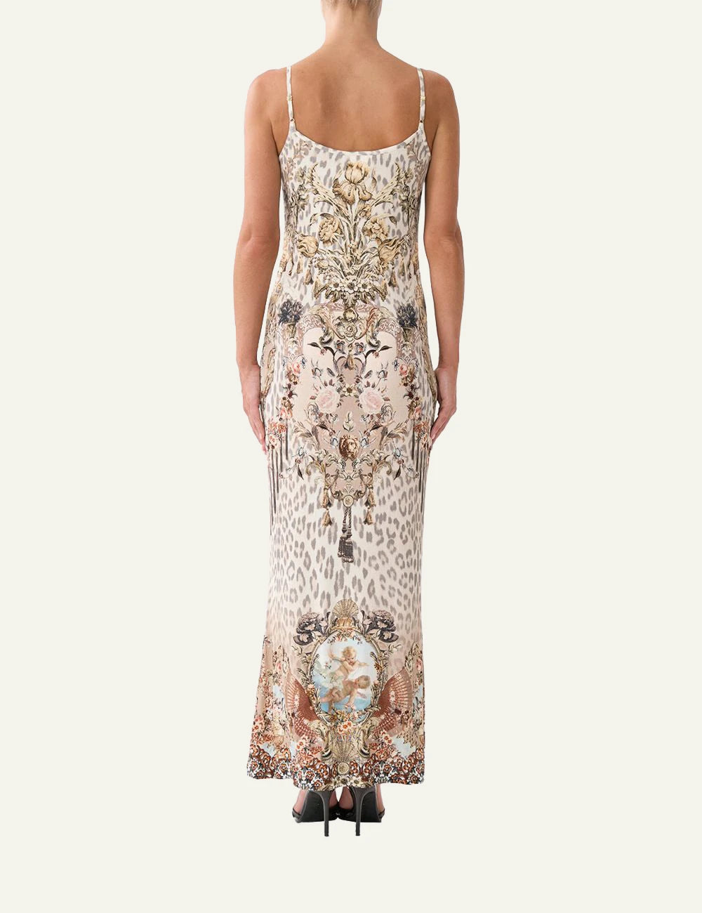 camilla aranjuez animalia jersey strappy dress back view