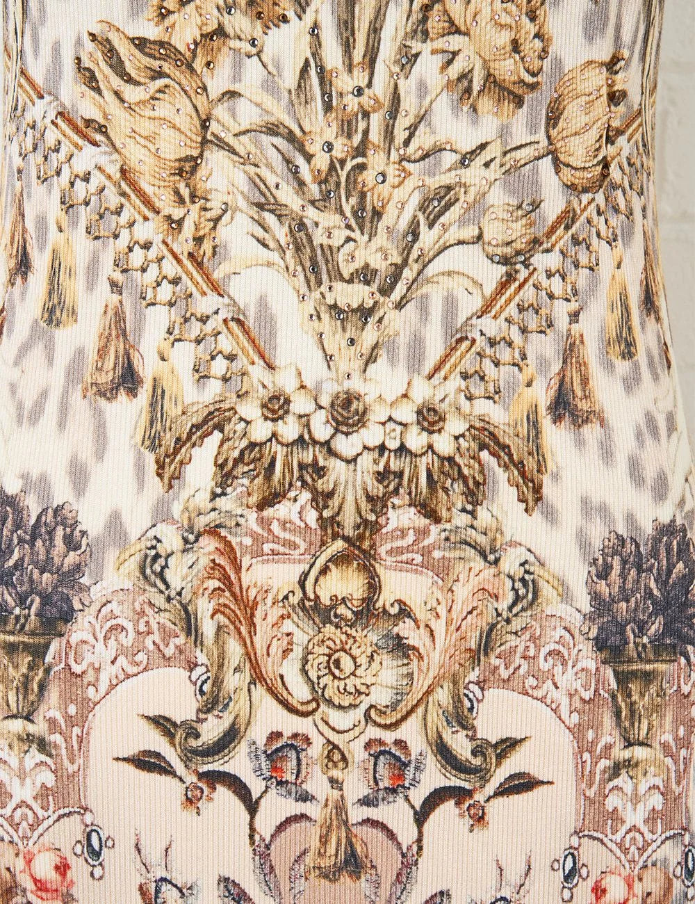 camilla aranjuez animalia jersey strappy dress detail view