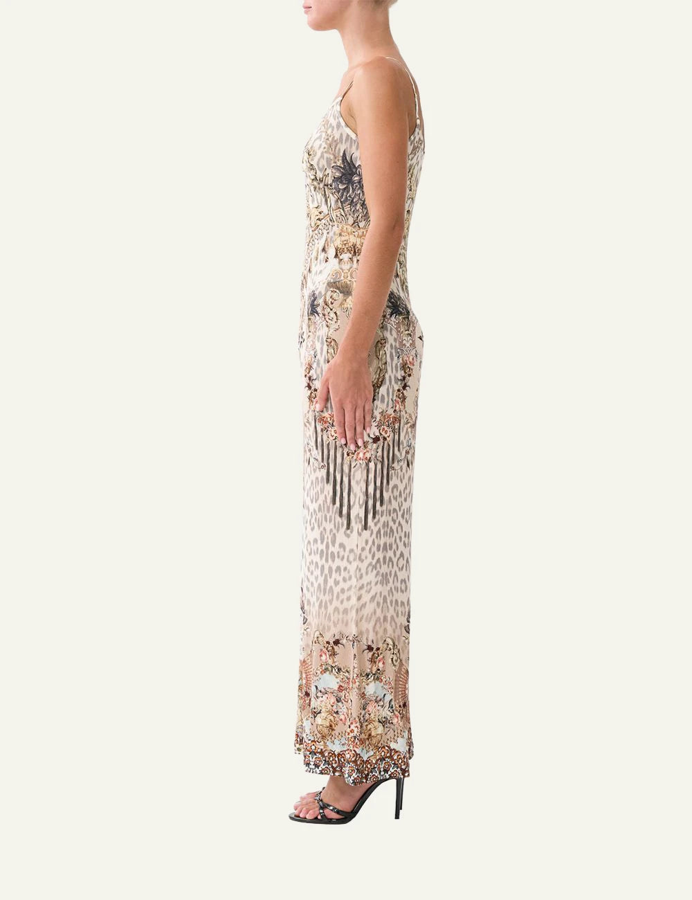 camilla aranjuez animalia jersey strappy dress side view