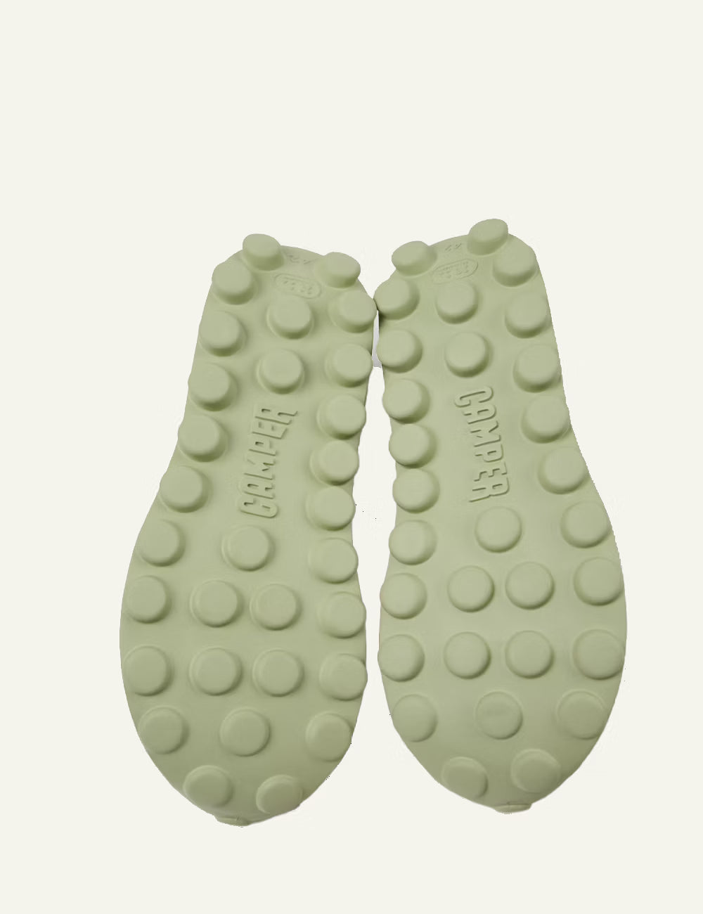 Camper Pelotissima SUNNEI multicolor sneakers side view green blue red sole pair top view