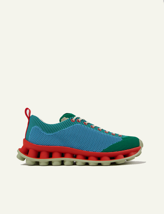 Camper Pelotissima SUNNEI multicolor sneakers side view green blue red sole side view