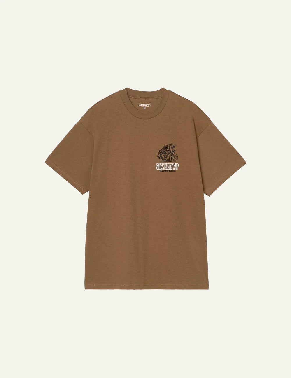Men's Carhartt WIP Hot Rat T-shirt in brown with front graphic print