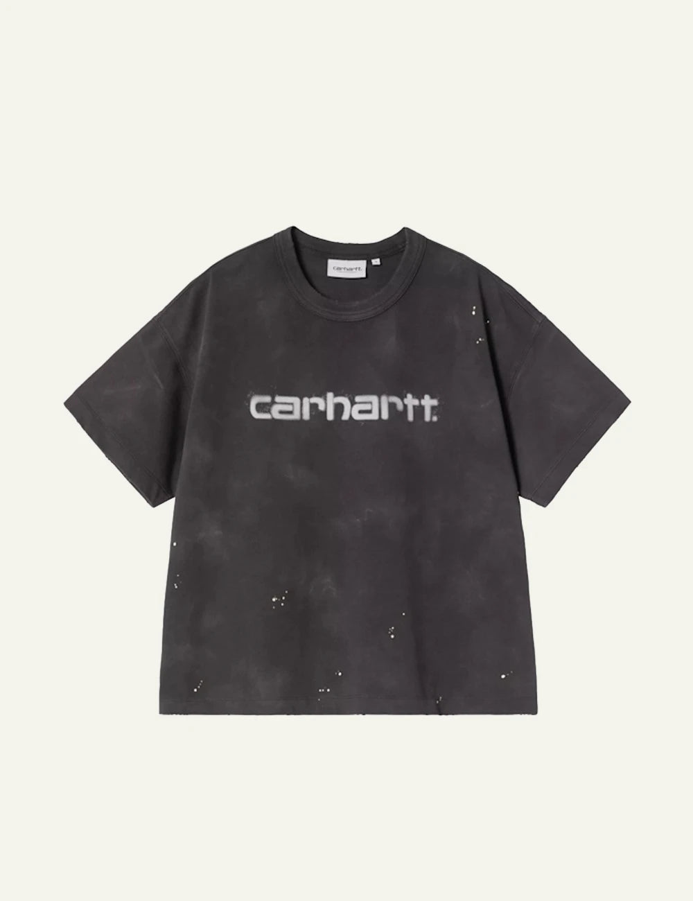 Carhartt WIP Painter t-shirt se washed black me logo print kai paint splatter details