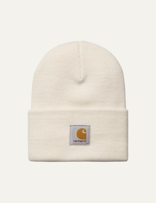 Carhartt WIP acrylic watch beanie in off-white with logo patch