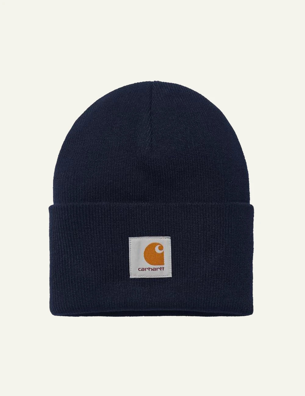 Carhartt WIP acrylic watch beanie in navy with logo patch