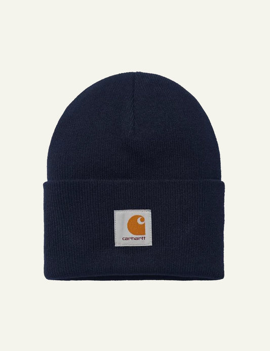 Carhartt WIP acrylic watch beanie in navy with logo patch