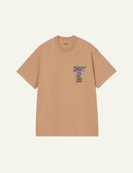 Carhartt WIP Blocks t-shirt peanut front view chest print