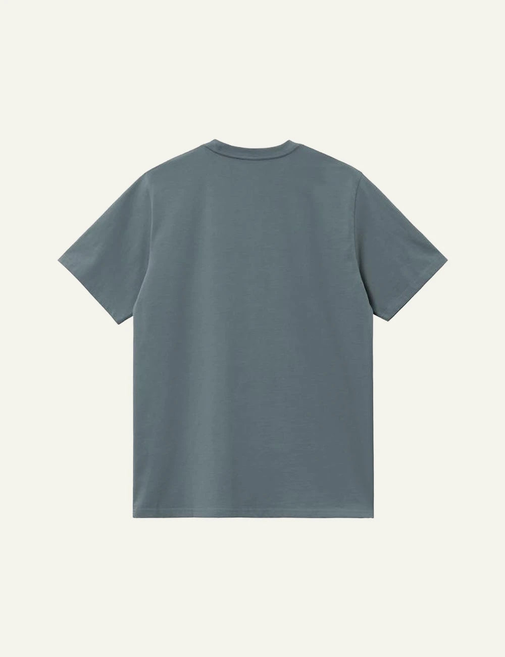 Carhartt WIP classic t-shirt blue grey chest logo back view