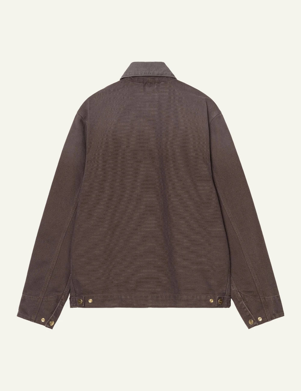 carhartt wip detroit jacket brown canvas back flat view